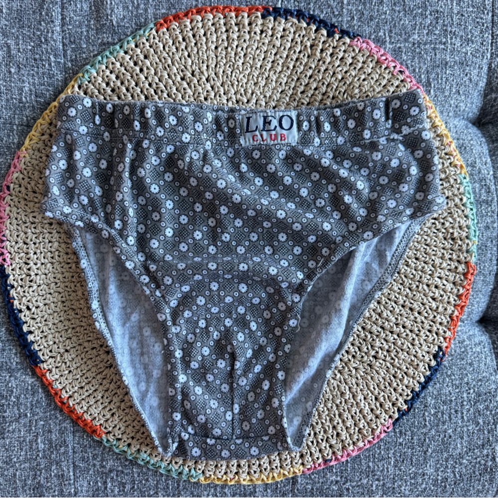 Men’s Small Gray Patterned Underwear